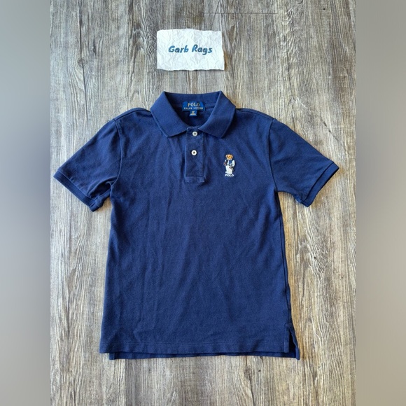 Polo Ralph Lauren Other - Polo Ralph Lauren Bear Cotton Mesh Polo Shirt - Youth/Kids Size Small